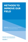 Image for Methods to Improve Our Field