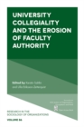 Image for University Collegiality and the Erosion of Faculty Authority