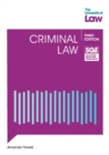 Image for SQE - Criminal Law 3e