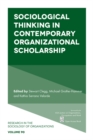 Image for Sociological Thinking in Contemporary Organizational Scholarship