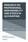 Image for Research on professional responsibility and ethics in accounting