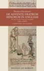 Image for Thomas of Eccleston&#39;s De adventu fratrum minorum in Angliam, &#39;The arrival of the Franciscans in England&#39;, 1224-c.1257/8  : commentary and analysis