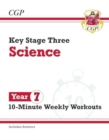 Image for New KS3 Year 7 Science 10-Minute Weekly Workouts (includes answers)