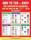 Image for Pre K Worksheets (Add to Ten - Easy) : 30 full color preschool/kindergarten addition worksheets that can assist with understanding of math
