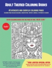 Image for Adult Themed Coloring Books (40 Complex and Intricate Coloring Pages) : An intricate and complex coloring book that requires fine-tipped pens and pencils only: Coloring pages include buildings, archit
