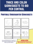 Image for Printable Kindergarten Worksheets (Trace and Color Worksheets to Develop Pen Control)
