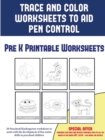 Image for Pre K Printable Worksheets (Trace and Color Worksheets to Develop Pen Control)