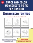 Image for Worksheets for Kids (Trace and Color Worksheets to Develop Pen Control) : 50 Preschool/Kindergarten Worksheets to Assist with the Development of Fine Motor Skills in Preschool Children