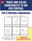 Image for Pre K Printable Workbooks (Trace and Color Worksheets to Develop Pen Control)