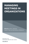 Image for Managing Meetings in Organizations