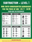 Image for Taking Away for Preschoolers (Subtraction level 1) : 30 black and white preschool/kindergarten subtraction worksheets (includes 8 additional downloadable PDF books worth $60.71)
