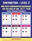 Image for Printable Kindergarten Worksheets (Kindergarten Subtraction/taking away Level 2)