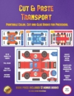 Image for Printable Color, Cut and Glue Books for Preschool (Cut and Paste Transport)
