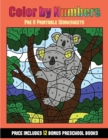 Image for Pre K Printable Worksheets (Color By Number - Animals) : 36 Color By Number - animal activity sheets designed to develop pen control and number skills in preschool children. The price of this book inc
