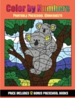Image for Printable Preschool Worksheets (Color By Number - Animals) : 36 Color By Number - animal activity sheets designed to develop pen control and number skills in preschool children. The price of this book