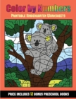 Image for Printable Kindergarten Worksheets (Color By Number - Animals) : 36 Color By Number - animal activity sheets designed to develop pen control and number skills in preschool children. The price of this b