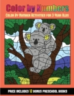 Image for Color By Number Activities for 3 Year Olds (Color By Number - Animals) : 36 Color By Number - animal activity sheets designed to develop pen control and number skills in preschool children. The price 
