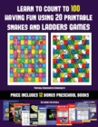 Image for Printable Kindergarten Worksheets (Learn to count to 100 having fun using 20 printable snakes and ladders games)
