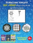 Image for Cut and paste Worksheets (28 snowflake templates - easy to medium difficulty level fun DIY art and craft activities for kids)