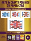 Image for Printable Preschool Worksheets (Arts and Crafts for kids - 3D Paper Cars) : A great DIY paper craft gift for kids that offers hours of fun