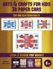 Image for Cut and Glue Worksheets (Arts and Crafts for kids - 3D Paper Cars) : A great DIY paper craft gift for kids that offers hours of fun