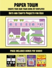 Image for Arts and Crafts Projects for Kids (Paper Town - Create Your Own Town Using 20 Templates) : 20 full-color kindergarten cut and paste activity sheets designed to create your own paper houses. The price 