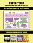 Image for Art and Craft Ideas for the Classroom (Paper Town - Create Your Own Town Using 20 Templates) : 20 full-color kindergarten cut and paste activity sheets designed to create your own paper houses. The pr