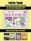 Image for Cut and Paste Worksheets PDF (Paper Town - Create Your Own Town Using 20 Templates)