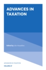 Image for Advances in taxation.