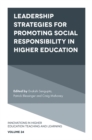 Image for Leadership strategies for promoting social responsibility in higher education
