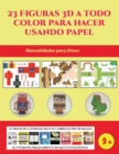 Image for Manualidades para chicos (23 Figuras 3D a todo color para hacer usando papel)