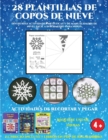 Image for Actividades de recortar y pegar (Divertidas actividades artisticas y de manualidades de nivel facil a intermedio para ninos) : 28 plantillas de copos de nieve: divertidas actividades artisticas y de m