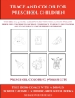 Image for Preschool Coloring Worksheets (Trace and Color for preschool children) : This book has 50 extra-large pictures with thick lines to promote error free coloring to increase confidence, to reduce frustra