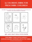 Image for Art and Craft ideas with Paper (A Coloring book for Preschool Children) : This book has 50 extra-large pictures with thick lines to promote error free coloring to increase confidence, to reduce frustr