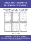 Image for Boys Craft (Trace and Color for preschool children 2) : This book has 50 pictures to trace and then color in.