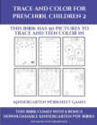 Image for Kindergarten Worksheet Games (Trace and Color for preschool children 2) : This book has 50 pictures to trace and then color in.