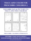 Image for Preschool Coloring Worksheets (Trace and Color for preschool children 2)