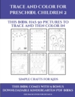 Image for Simple Crafts for Kids (Trace and Color for preschool children 2) : This book has 50 pictures to trace and then color in.