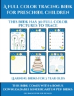 Image for Learning Books for 2 Year Olds (A full color tracing book for preschool children 1)