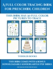Image for Toddler Books (A full color tracing book for preschool children 1)