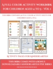Image for Activity Pages for Kindergarten (A full color activity workbook for children aged 4 to 5 - Vol 1)