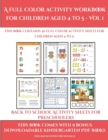 Image for Back to School Activity Sheets for Preschoolers (A full color activity workbook for children aged 4 to 5 - Vol 1) : This book contains 30 full color activity sheets for children aged 4 to 5