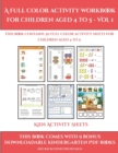 Image for Kids Activity Sheets (A full color activity workbook for children aged 4 to 5 - Vol 1)