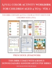 Image for Preschool Homework (A full color activity workbook for children aged 4 to 5 - Vol 1)
