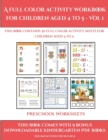 Image for Preschool Worksheets (A full color activity workbook for children aged 4 to 5 - Vol 1)