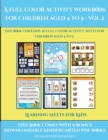 Image for Learning Sheets for Kids (A full color activity workbook for children aged 4 to 5 - Vol 2)