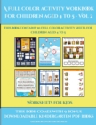 Image for Worksheets for Kids (A full color activity workbook for children aged 4 to 5 - Vol 2)