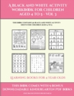 Image for Learning Books for 4 Year Olds (A black and white activity workbook for children aged 4 to 5 - Vol 3)