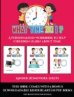 Image for Kinder Homework Sheets (What time do I?) : A personalised workbook to help children learn about time