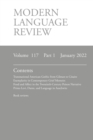 Image for Modern Language Review (117